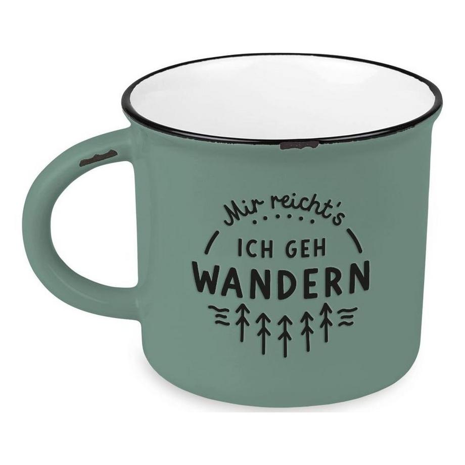 Grafik Werkstatt Atelier graphique Tasse vintage Bergglück, Jen ai assez  