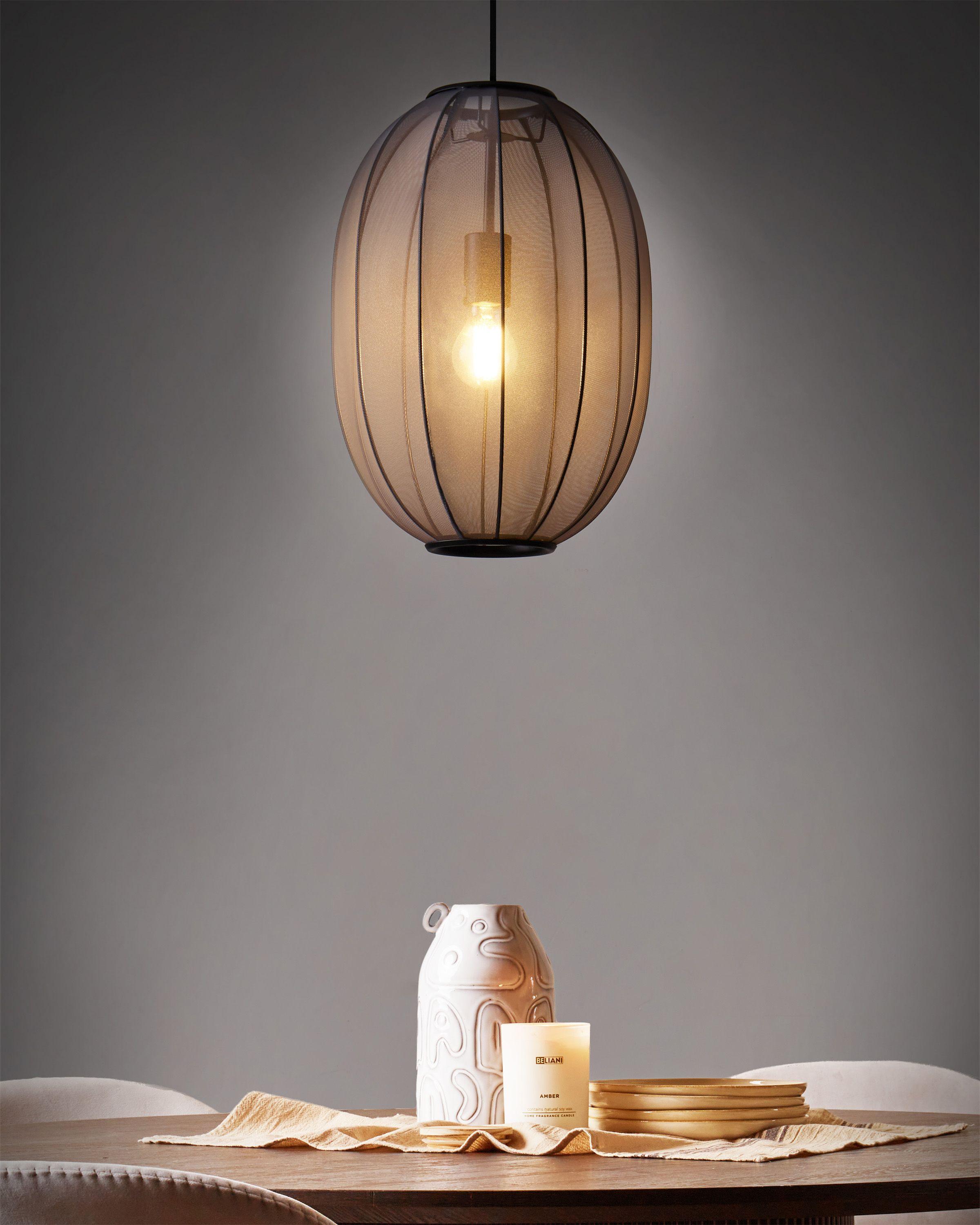 Beliani Lampadario en Nylon Moderno PADAMO  