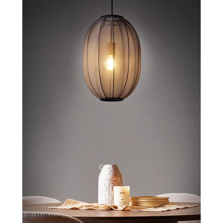Beliani Lampe suspension en Nylon Moderne PADAMO  