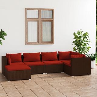 VidaXL Garten-lounge-set poly-rattan  