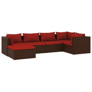 Garten-lounge-set poly-rattan