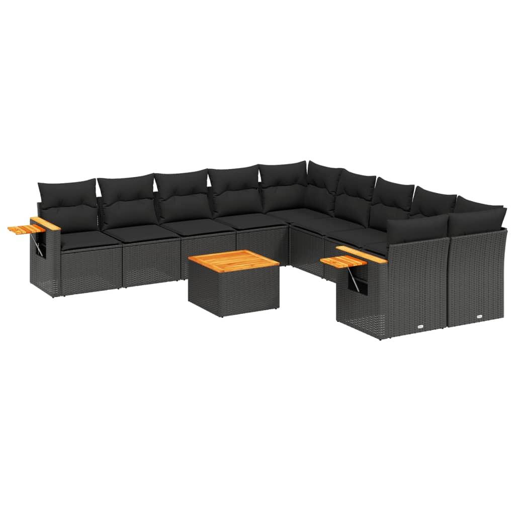 VidaXL Ensemble de canapés de jardin rotin synthétique  