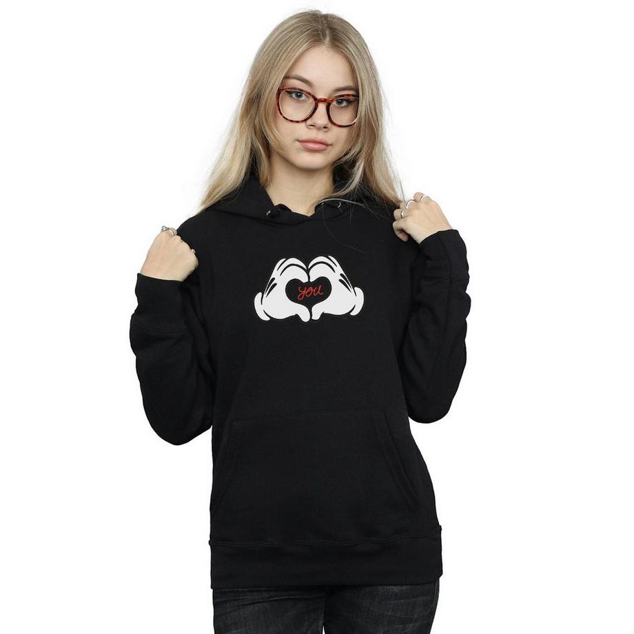 Disney Loves You Felpa con Cappuccio Stampata  