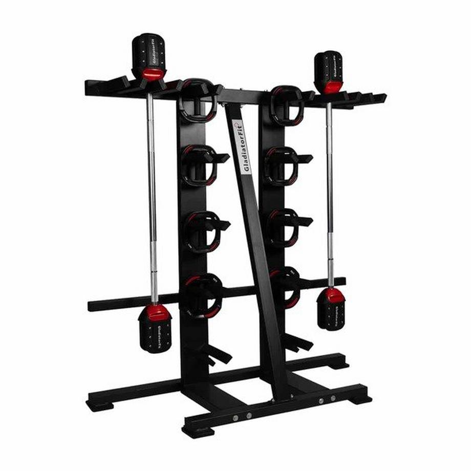 GladiatorFit  Komplette Aufbewahrung von Discs und GladiatorFit-Schnellverschlussstangen 