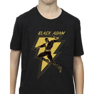 DC COMICS  Black Adam Golden Bolt Chest TShirt 