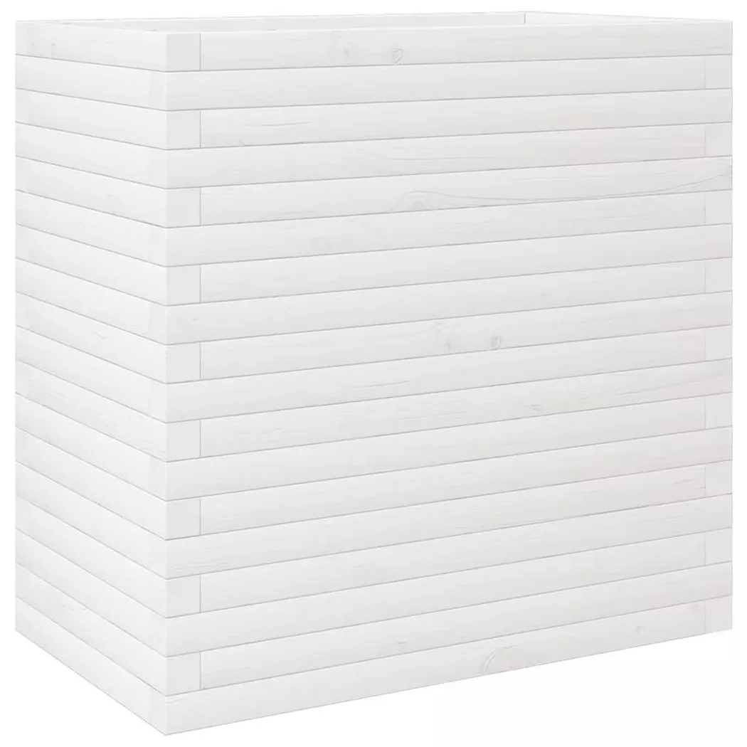 VidaXL - Jardinière bois de pin, One Size, Blanc