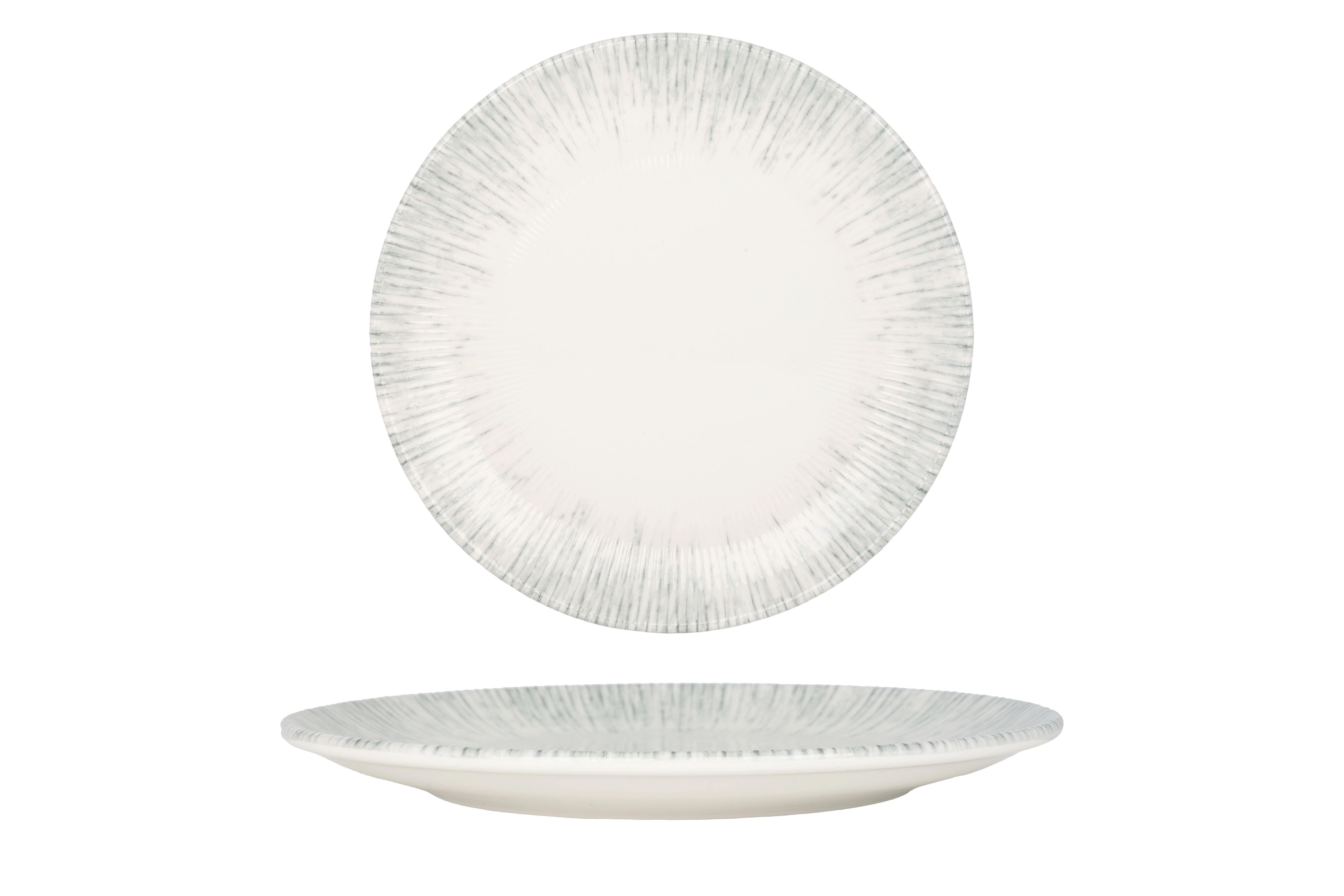 Bonna  Assiette à dîner - Iris -  Porcelaine - lot de 6 