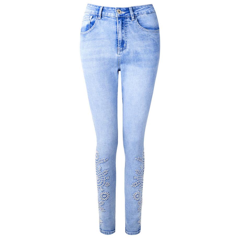 Joe Browns Skinny Jeans Metallic Blumenmuster  