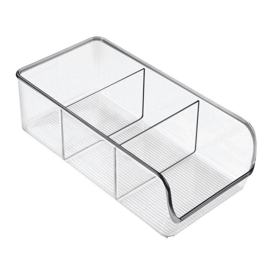 iDesign BINZ   Aufbewahrungsbehälter KLAR   mit Fächern  