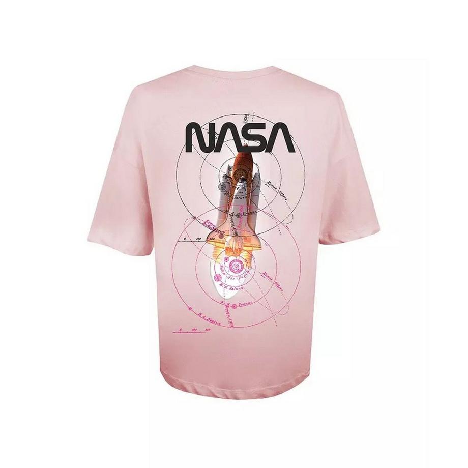 Nasa Logo Razzo T-Shirt Oversize  