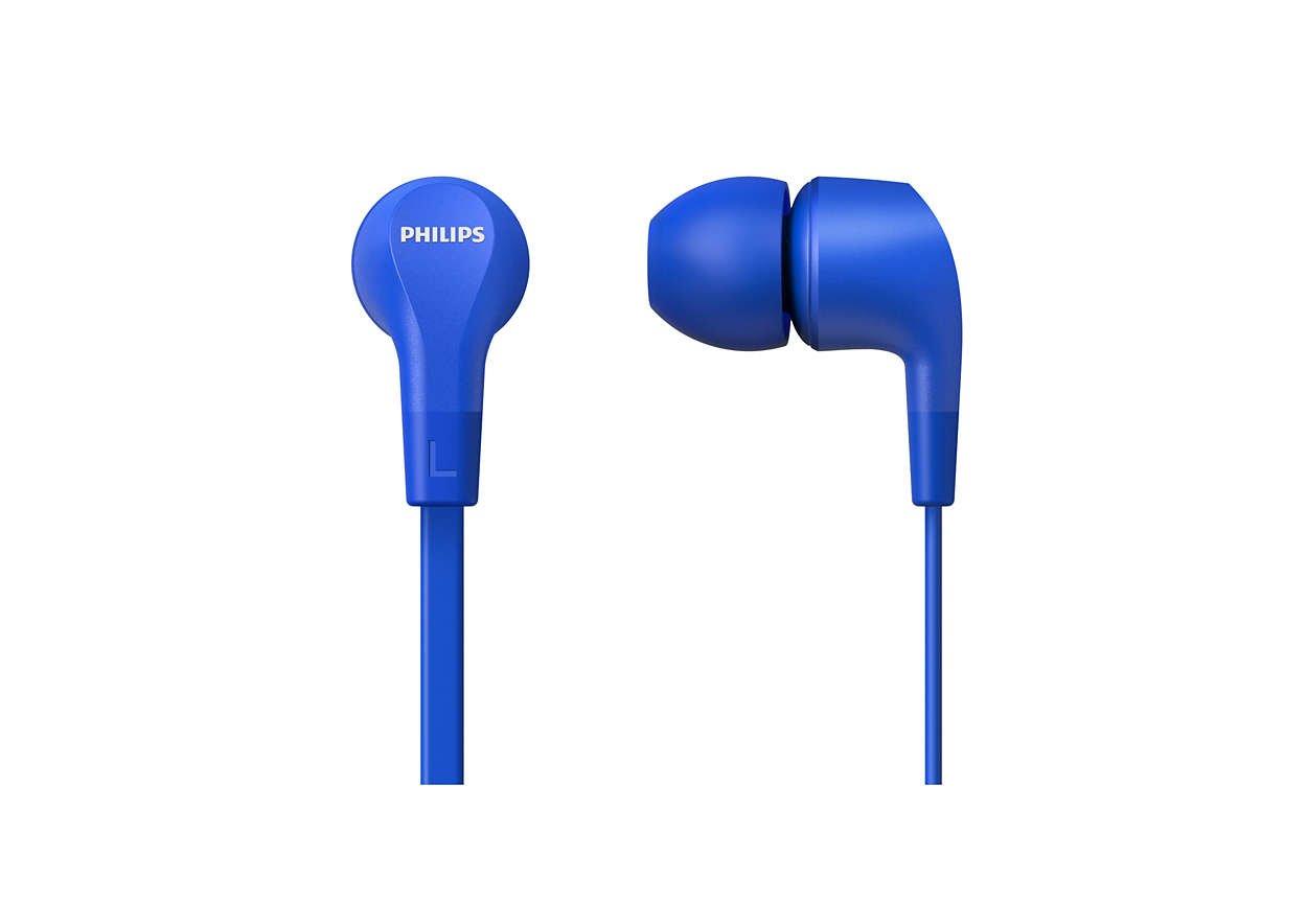 PHILIPS  Philips TAE1105BL/00 écouteur/casque Écouteurs Avec fil Ecouteurs Musique Bleu 