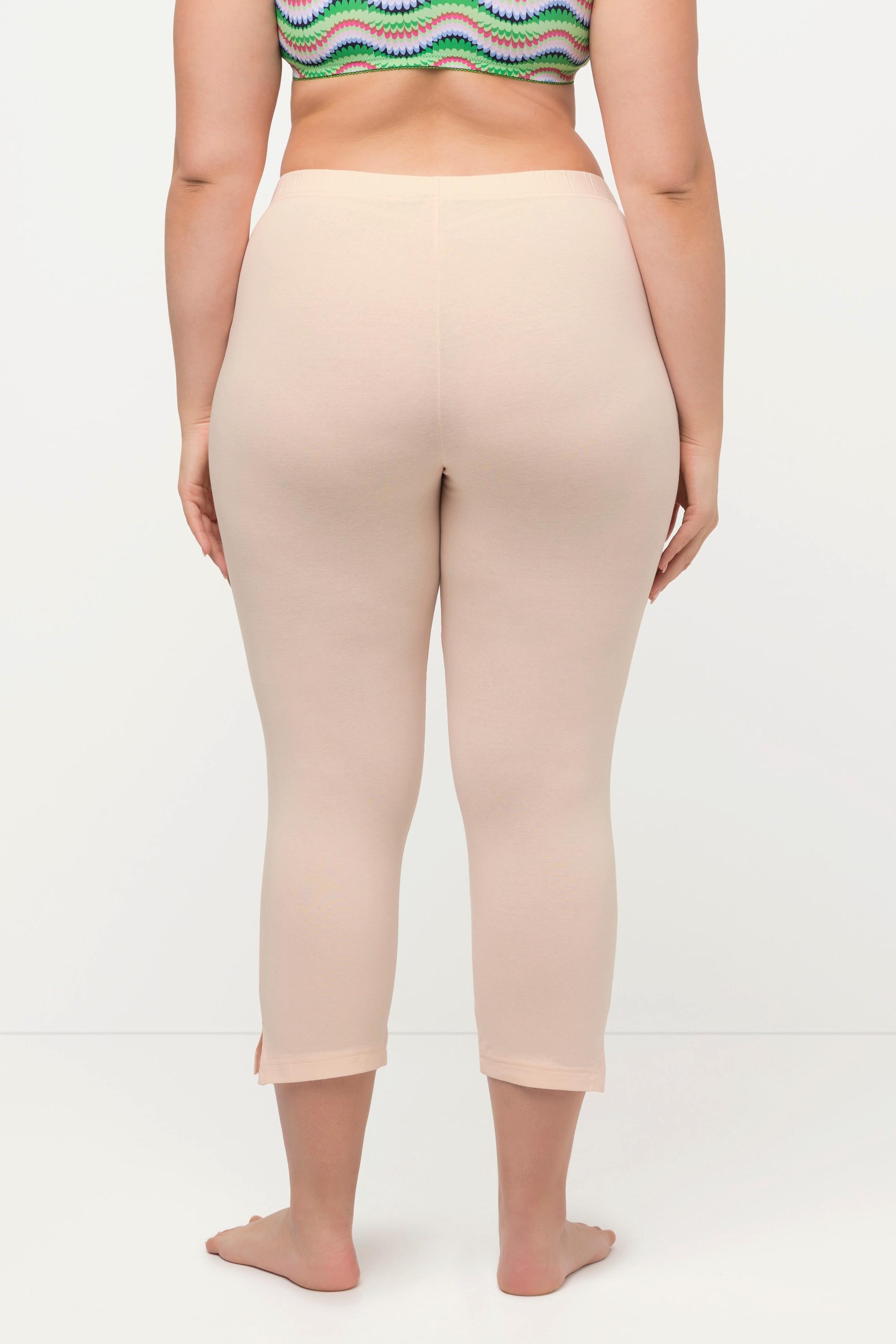 Ulla Popken  Pantalon corsaire longueur 7/8, taille élastique - jusqu'au 68/70 