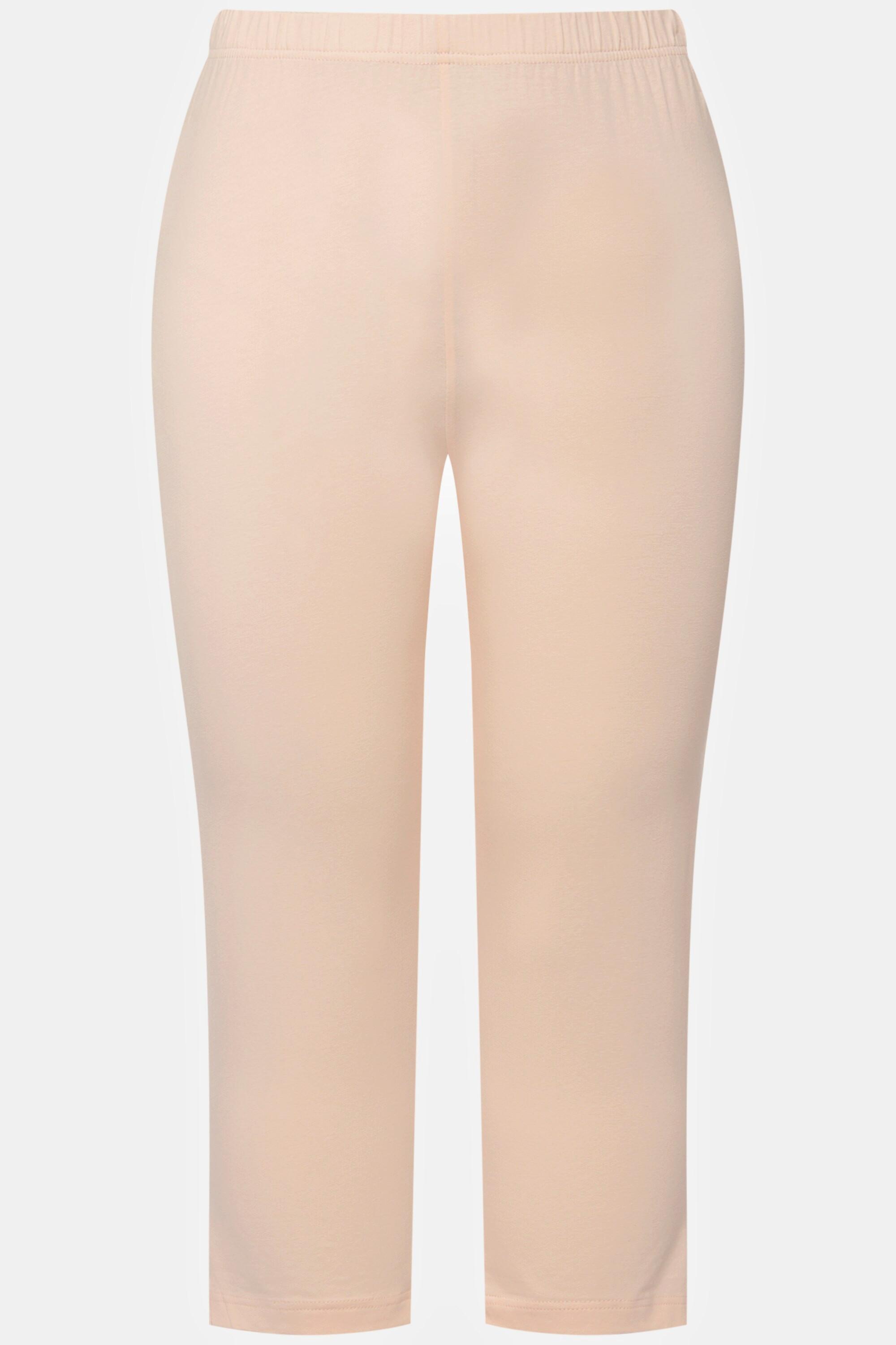 Ulla Popken  Pantalon corsaire longueur 7/8, taille élastique - jusqu'au 68/70 