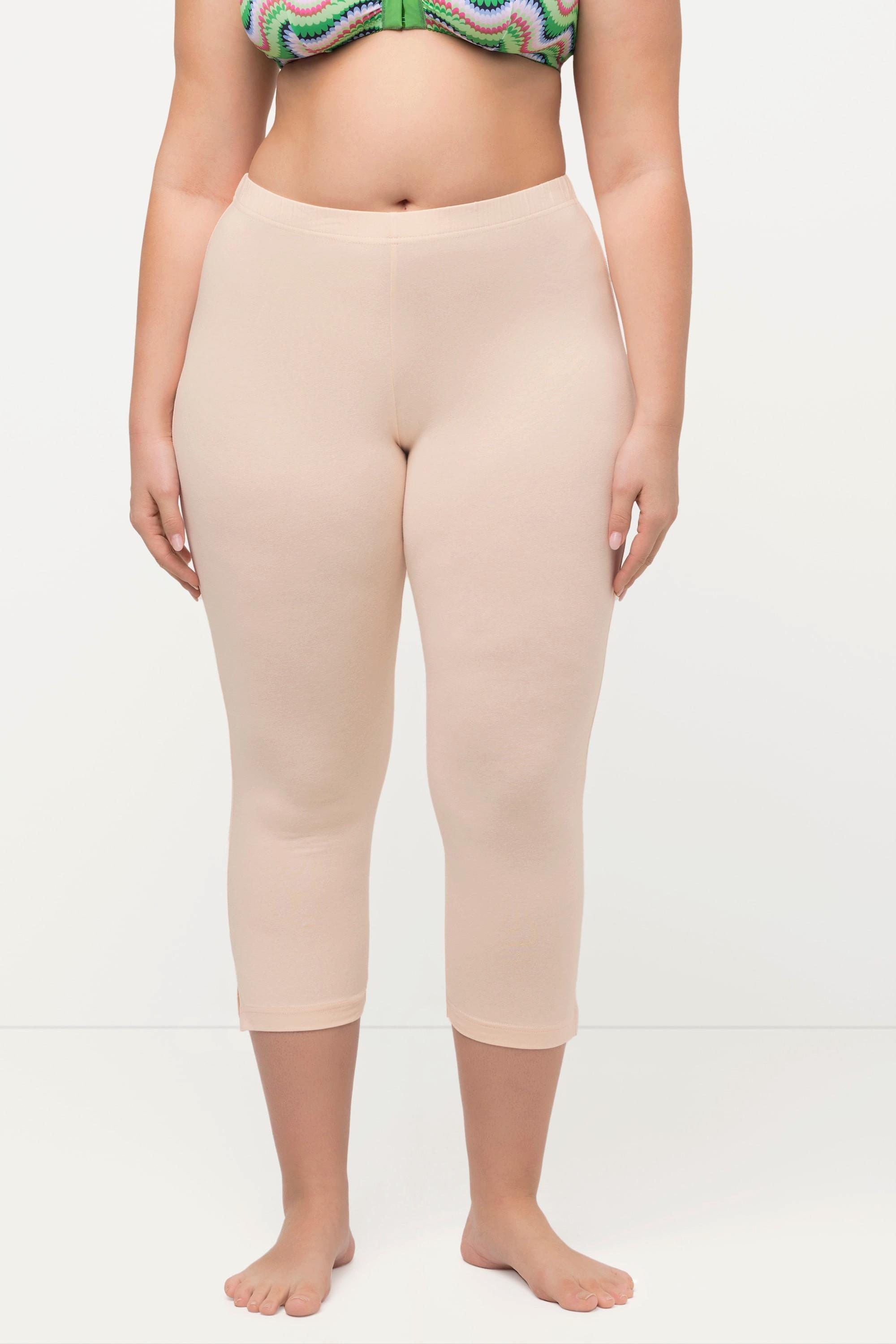 Ulla Popken  Pantalon corsaire longueur 7/8, taille élastique - jusqu'au 68/70 