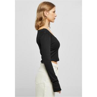 URBAN CLASSICS  t-shirt crop manches longues corsage 