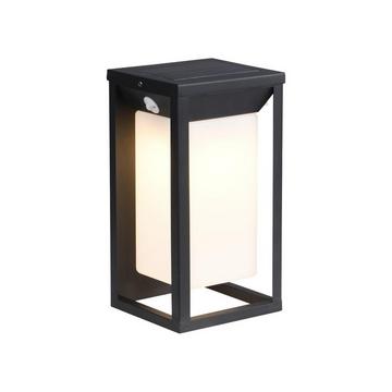 Applique d'extérieur solaire à LED  - L. 15 x H. 30 cm - Métal - Noir - FOZZANO