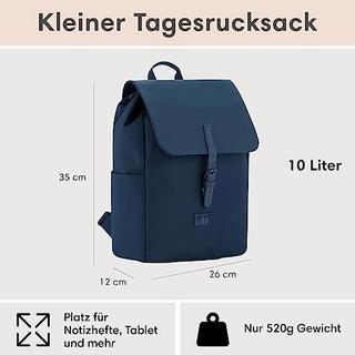 Only-bags.store Ida Kleiner Rucksack mit Laptopfach  