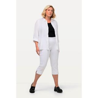 Ulla Popken  Pantaloni Capri di bengalina, estremamente elasticizzati e quasi ingualcibili, con cintura elastica 