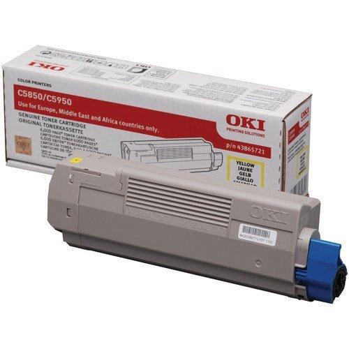 OKI  OKI Toner yellow 43865721 C5850/5950 6000 Seiten 