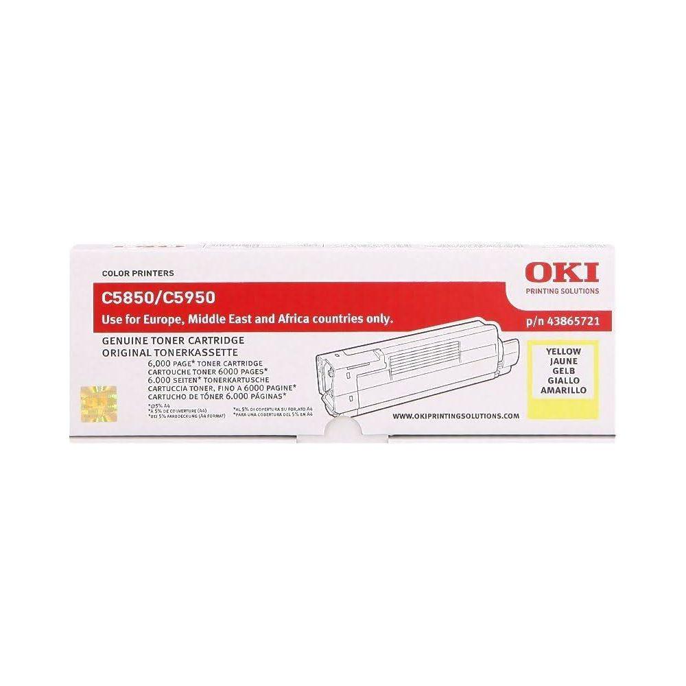 OKI  OKI Toner yellow 43865721 C5850/5950 6000 Seiten 