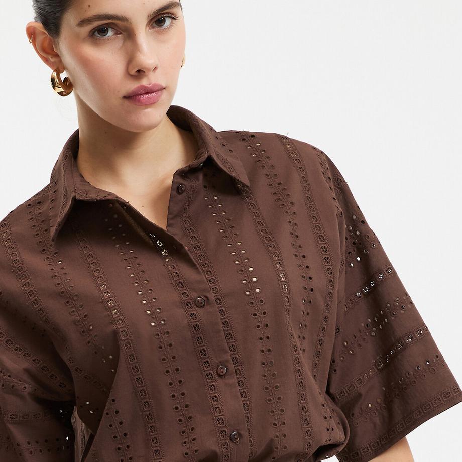 La Redoute Collections Camicia ampia in ricamo inglese  