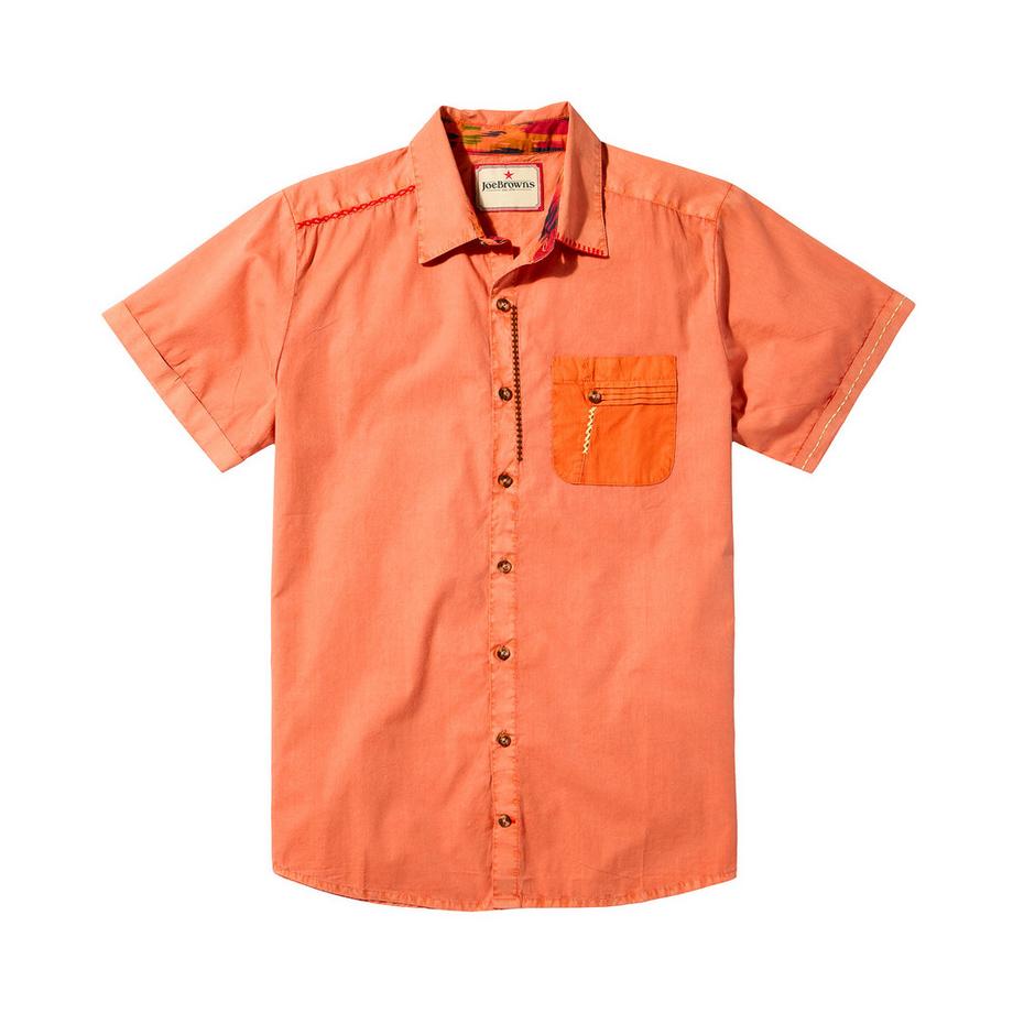 Joe Browns Camicia a Maniche Corte con Tasche a Contrasto  