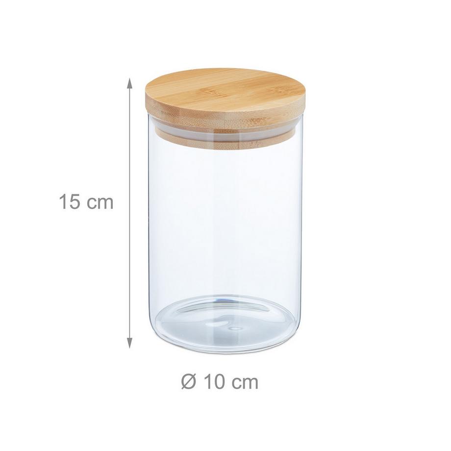 B2X 3 bocaux de conservation de différentes tailles  