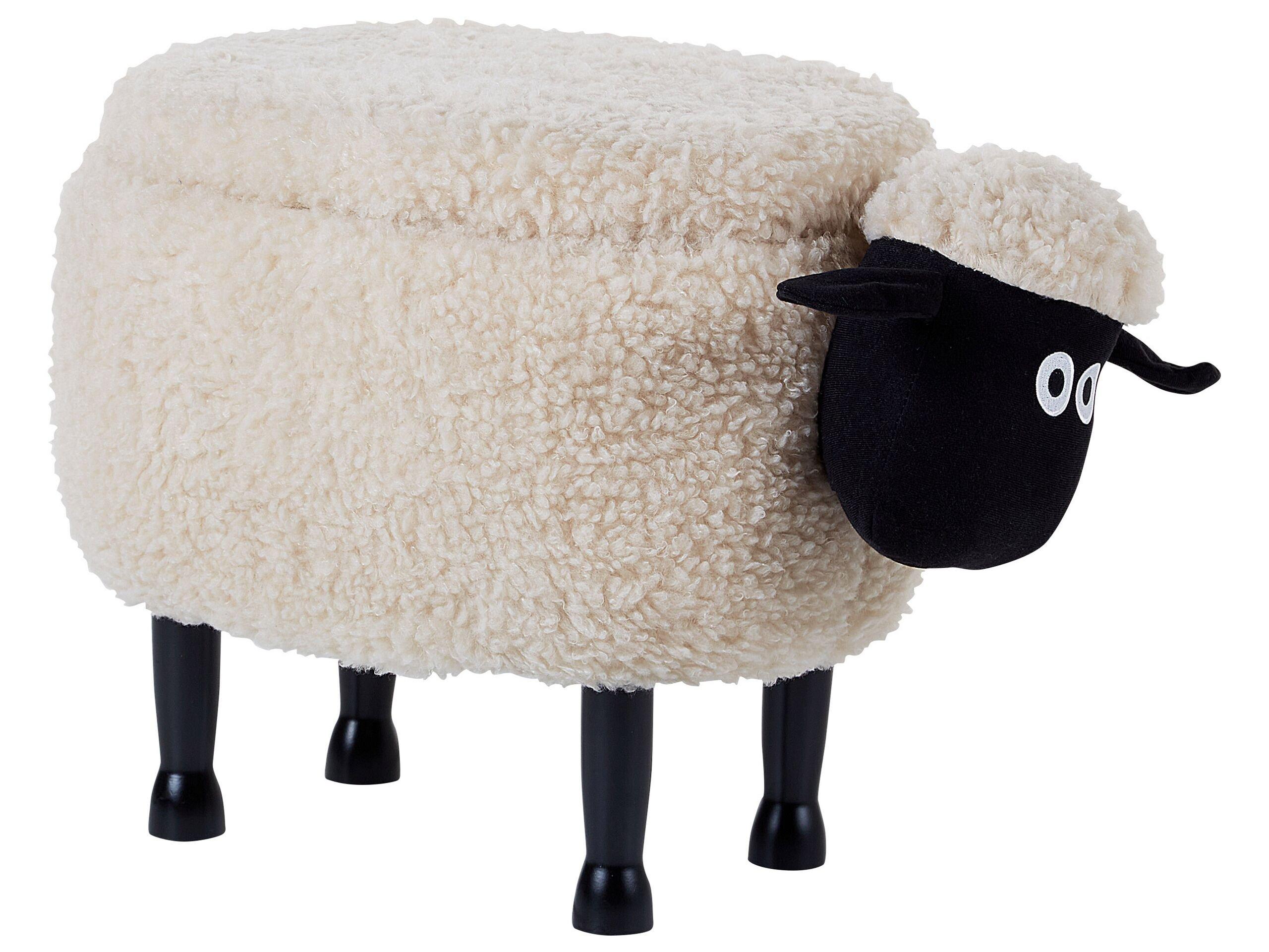 Beliani Sgabello en Poliestere Moderno SHEEP  