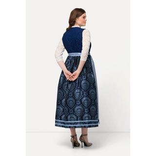 Ulla Popken  Dirndl, Reißverschluss, Carree-Ausschnitt, ärmellos 