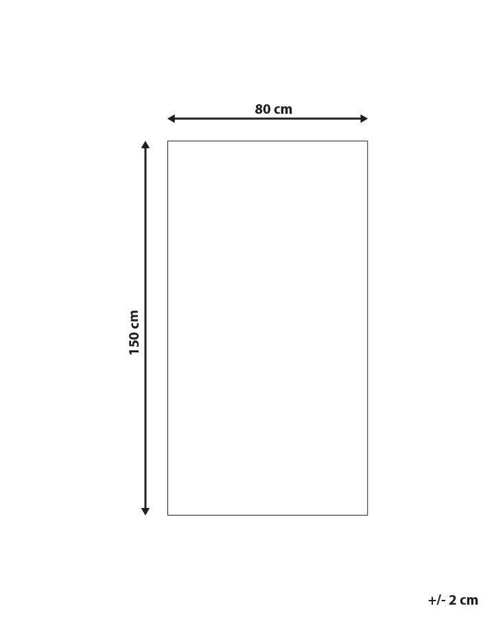 Beliani Tapis en Soie artificielle Moderne GESI II  