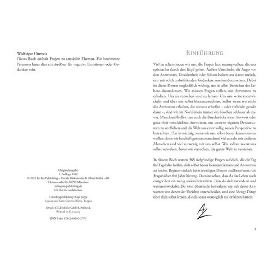 Yes Publishing  3 AM Questions - Fragen für 3 Uhr nachts 