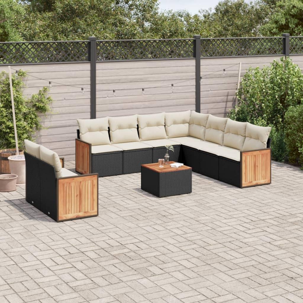 VidaXL set divano da giardino Polirattan  