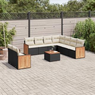 VidaXL set divano da giardino Polirattan  