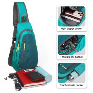 Only-bags.store Elegante Umhängetasche mit 2 abnehmbaren breiten Schulterriemen Kette Handytasche  