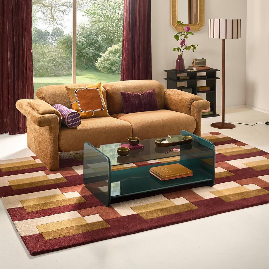 La Redoute Intérieurs Table basse laque et verre trempé  