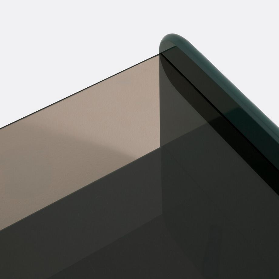 La Redoute Intérieurs Table basse laque et verre trempé  