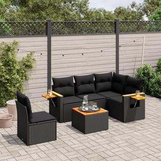 VidaXL set divano da giardino Polirattan  