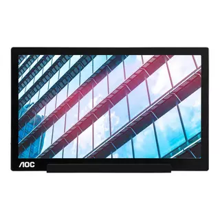 AOC  01 Series I1601P Computerbildschirm 39,6 cm (15.6 Zoll) 1920 x 1080 Pixel Full HD LED Silber, Schwarz Schwarz