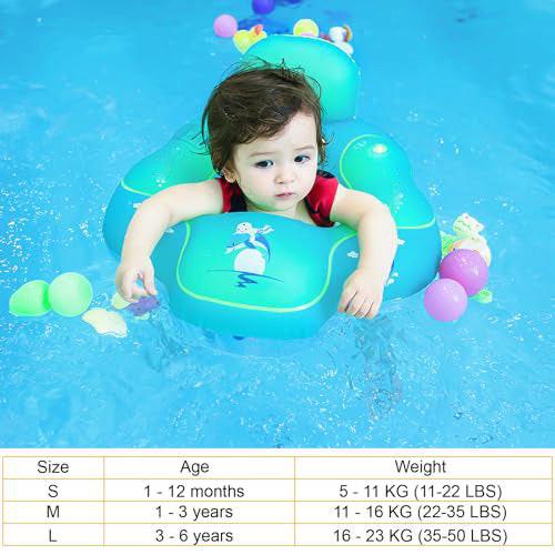 Activity-board  Schwimmring Baby mit Rückenlehne, aufblasbarer Babyschwimmsitz Schwimmhilfe 