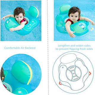 Activity-board  Schwimmring Baby mit Rückenlehne, aufblasbarer Babyschwimmsitz Schwimmhilfe 