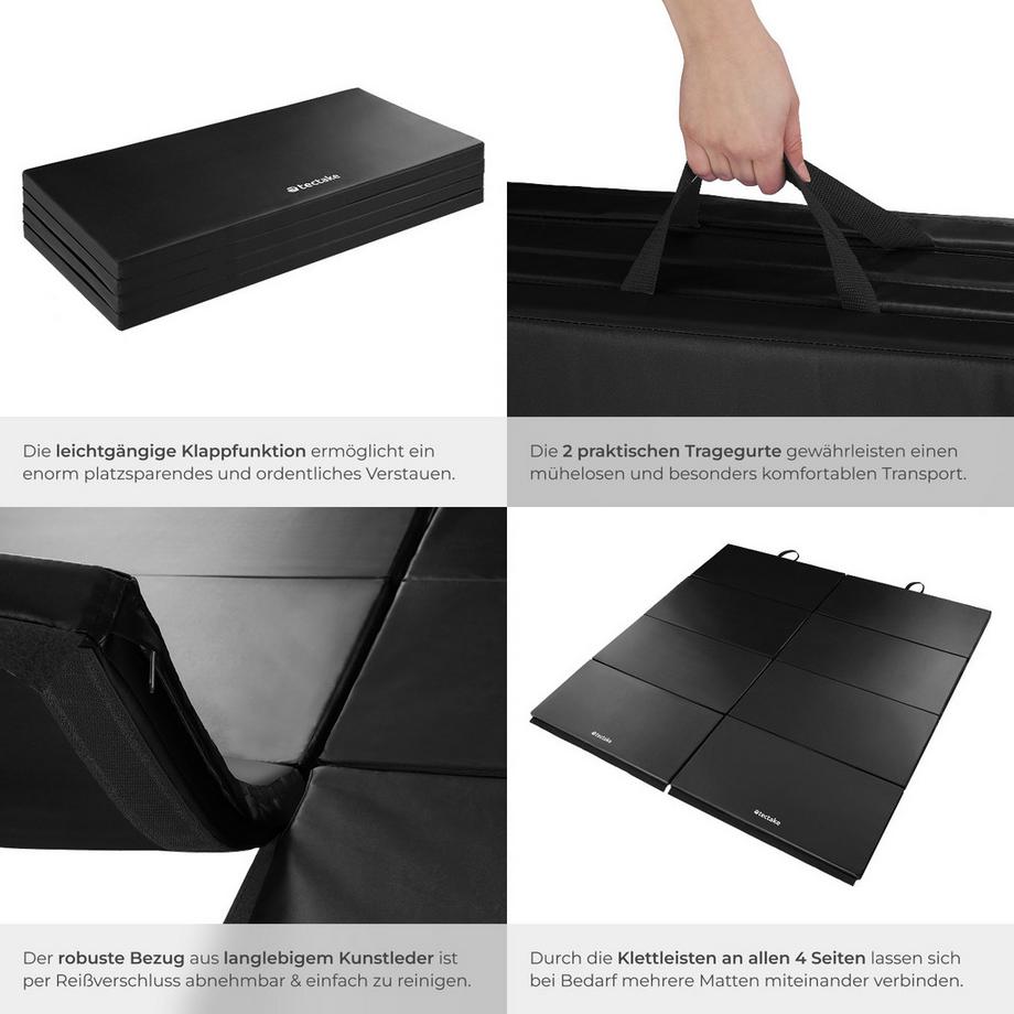 Tectake  Tapis de Gymnastique Pliable 