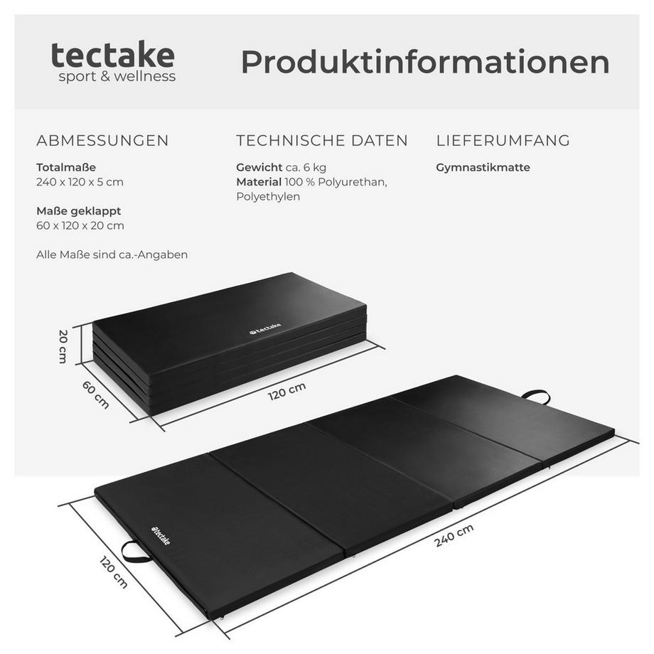 Tectake  Gymnastikmatte 