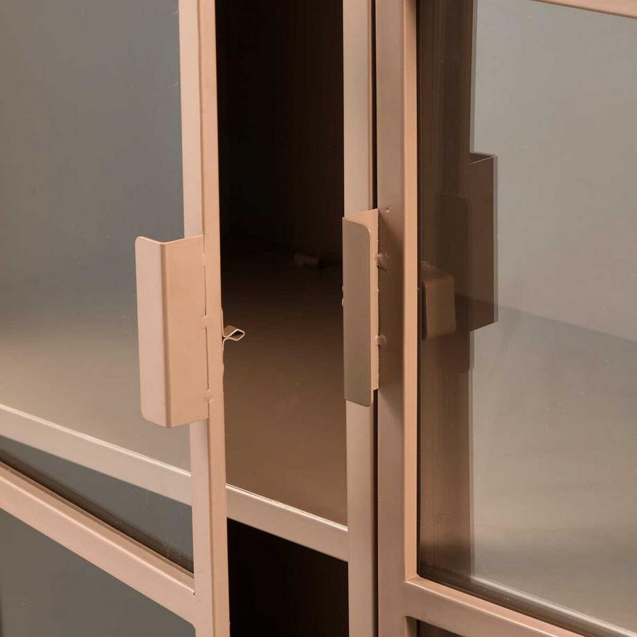 mutoni Vitrinenschrank Ronja military brown 110x189  