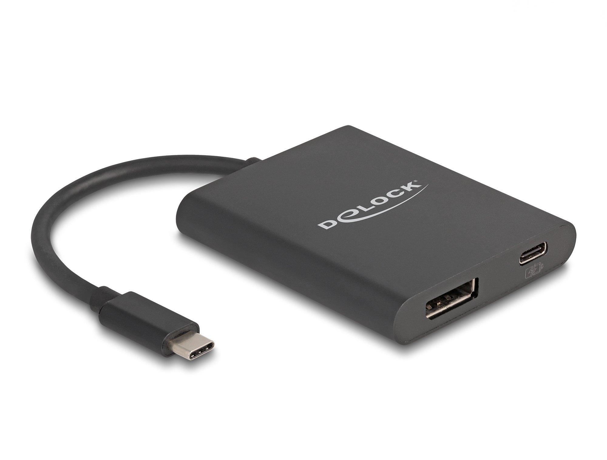 DeLock  DeLOCK USB Type-C Adapter zu DisplayPort 0,13 m USB tipo-C DisplayPort + USB Type-C Nero 