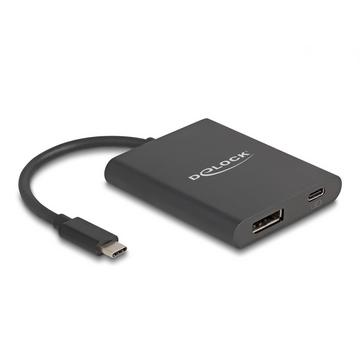 DeLOCK USB Type-C Adapter zu DisplayPort 0,13 m USB Typ-C DisplayPort + USB Type-C Schwarz