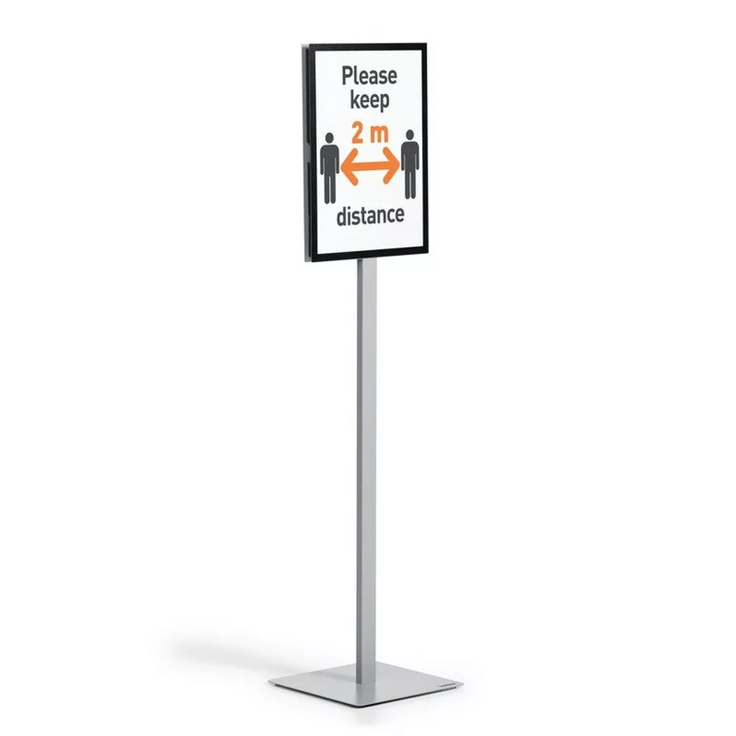 DURABLE Infoständer INFO STAND BASIC, DIN A3, grau