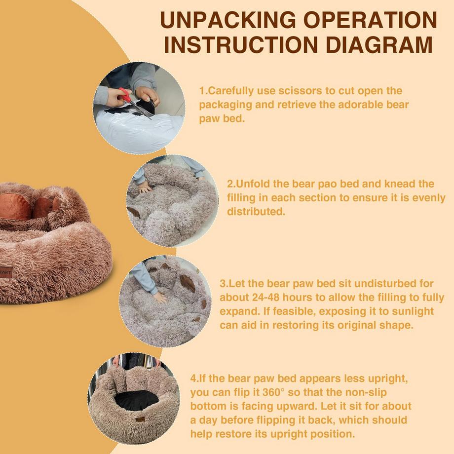 Activity-board  Lit pour Chien Pattes d'Ours 