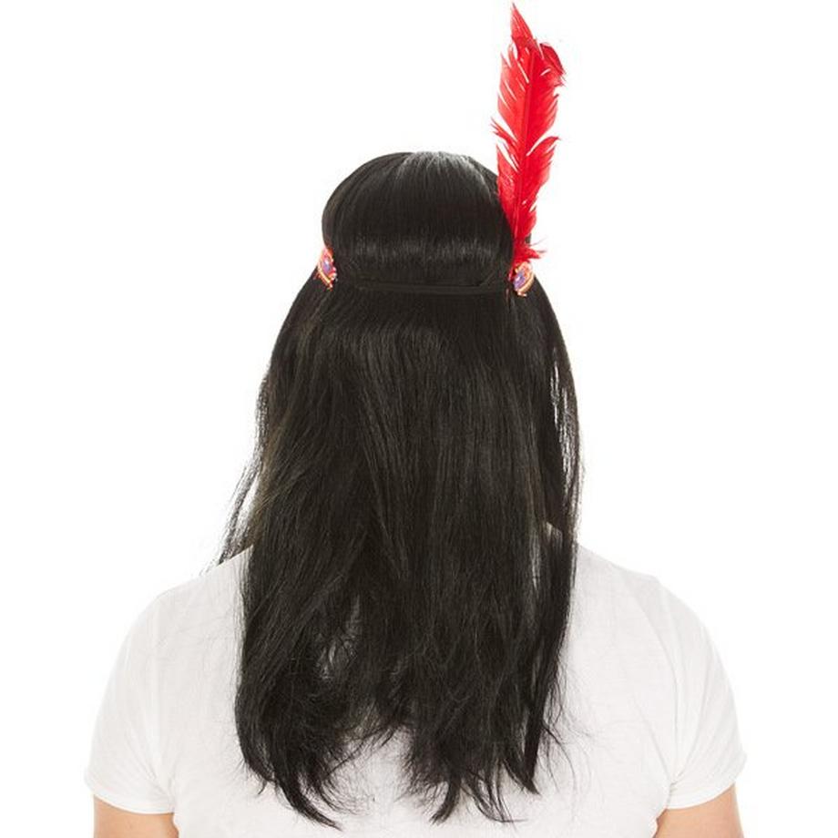 Tectake  Perücke Indianer 
