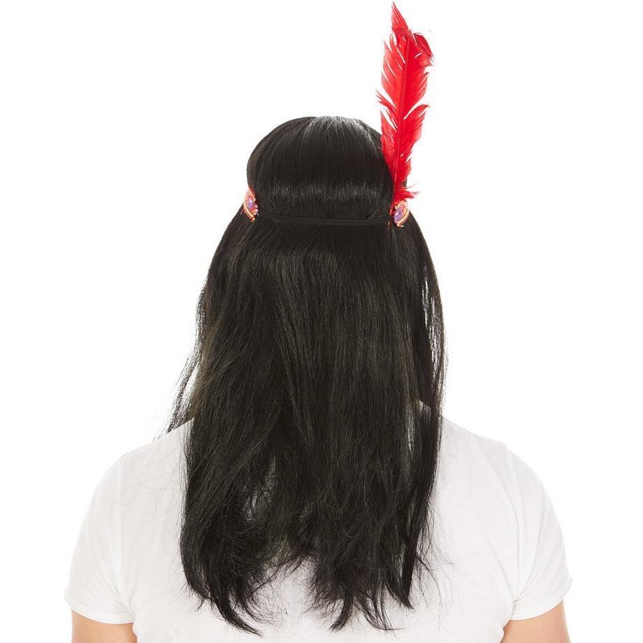 Tectake  Perücke Indianer 
