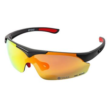 SUNUP Occhiali da sole Magnet Sports Nero opaco / Rosso pieno Revo